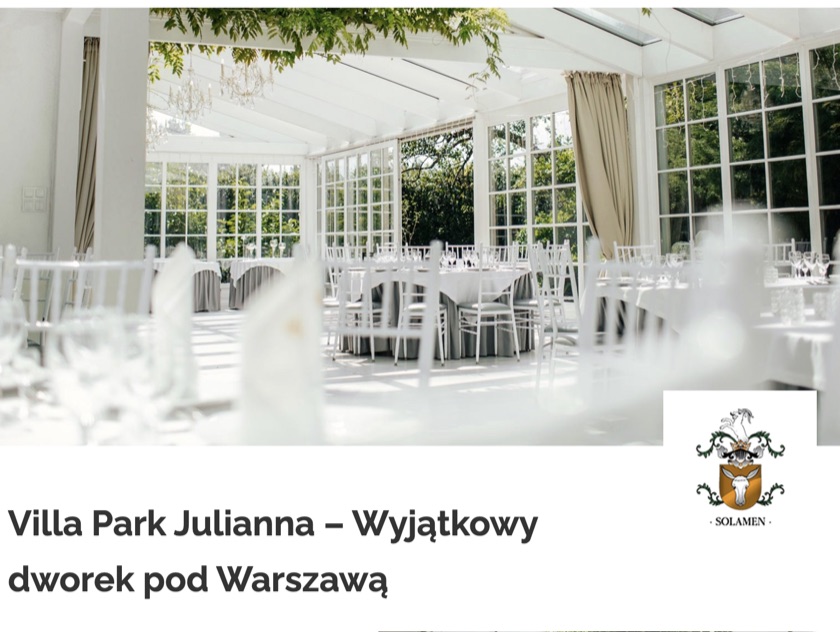 Villa Park Julianna - wyjątkowy dworek pod Warszawą na wesela i przyjęcia